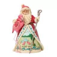 Santa with Flamingo