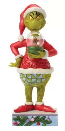 Grinch Holding Dome with Max