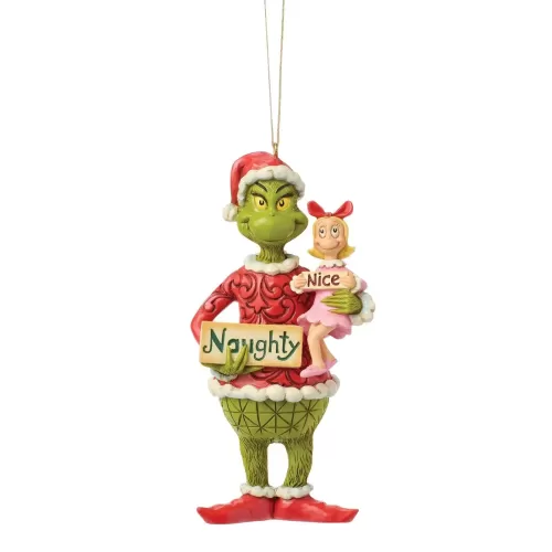 Grinch and Cindy Lou with Sign HO