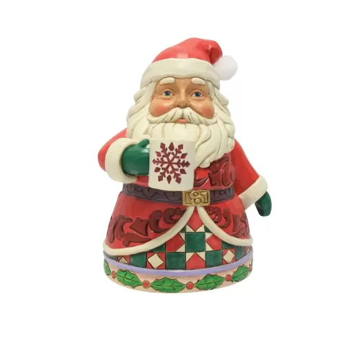Santa Drinking Hot Cocoa