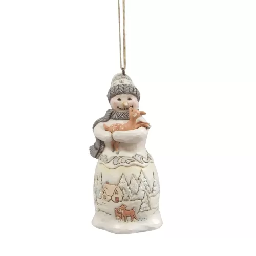 Snowman Holding Fawn HO