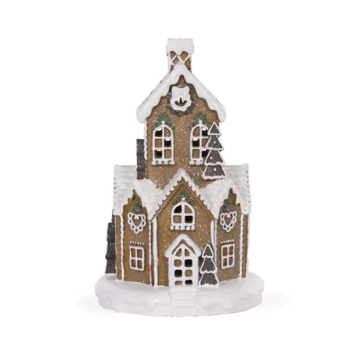 ROUND GINGERBREAD HOUSE LGE