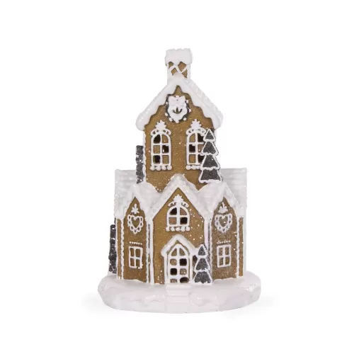 ROUND GINGERBREAD HOUSE SML