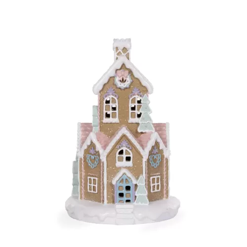 PASTEL GINGERBREAD HOUSE LGE